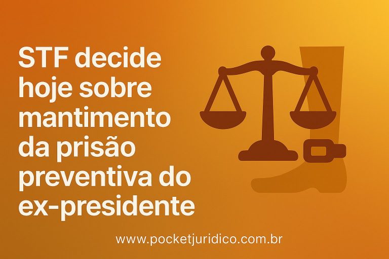 Supremo Tribunal Federal (STF) decide hoje sobre mantimento da prisão preventiva do ex‑presidente
